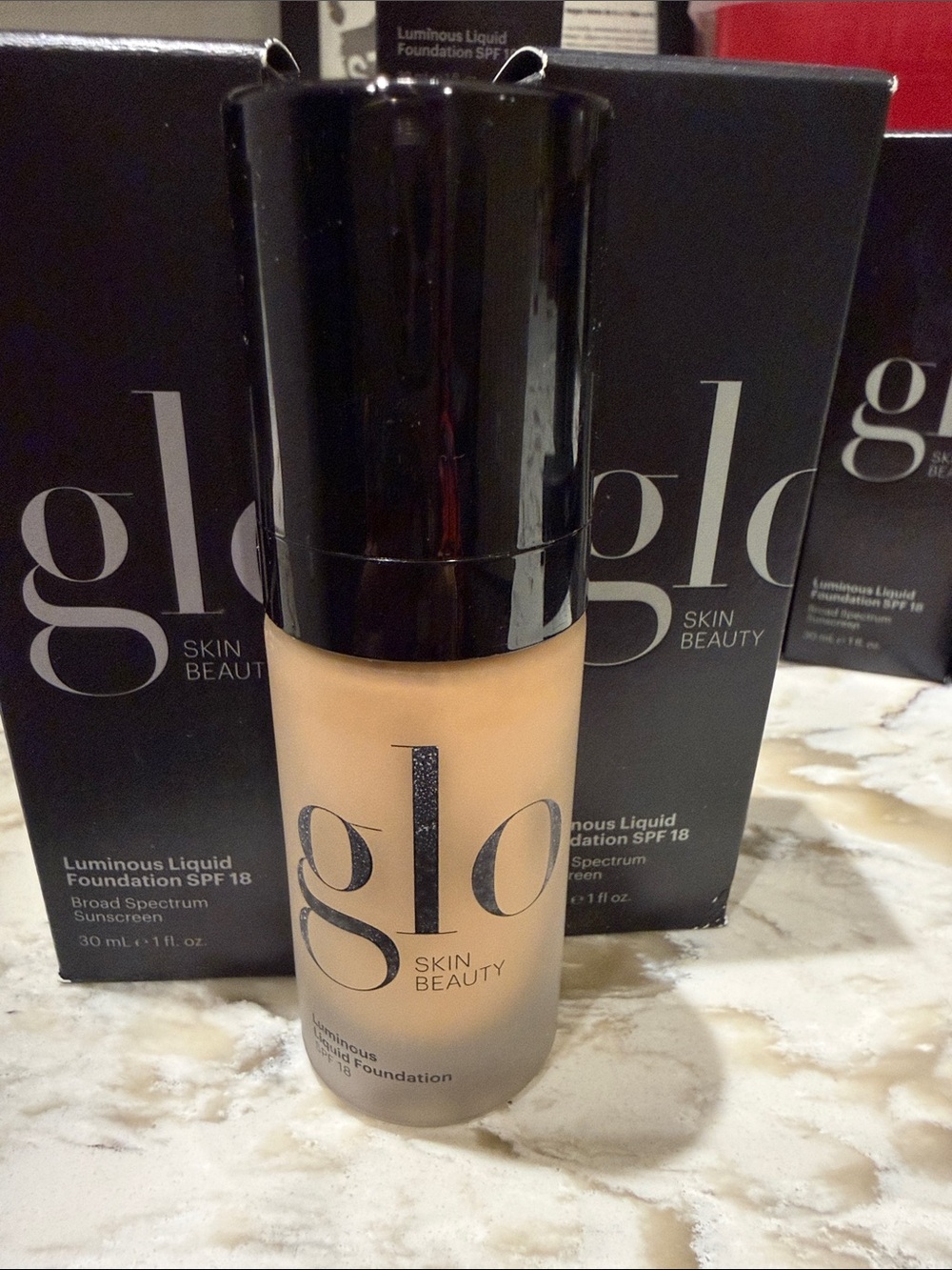 Glo Skin Beauty Luminous Liquid Foundation - Warm Beige Tone Tahini